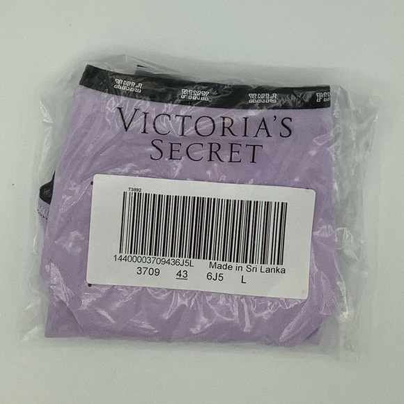 New Victoria’s Secret PINK Mini Logo Hipster Panty - Large - Picture 3 of 3